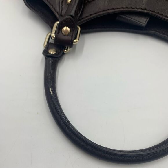 Auth GUCCI Guccisima Sukey Brown Leather Shoulder Bag Preloved Very Good Tote - Picture 4 of 16